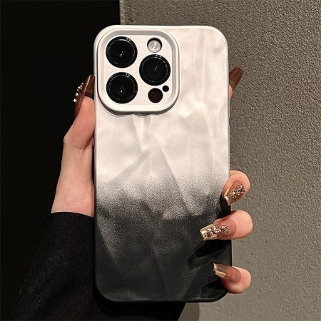 Cold wind is suitable for Apple 16 mobile phone case iPhone15promax wrinkle pattern 14 personality 13 soft case 12 niche