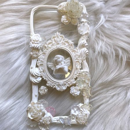 Custom Decoden Phone Case, Retro Angel Phone Case, Baroque Aesthetic 3D Phone Case, Phone Case for iPhone 14/15/16 Pro Max, Samsung, Pixel