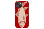 Fish Phone Case | Bold Sea Cute Ocean Animal | Cover for iPhone 16 15 14 13 12 11 SE Max Pro - Samsung Galaxy S24 - Google Pixel 8 | Red