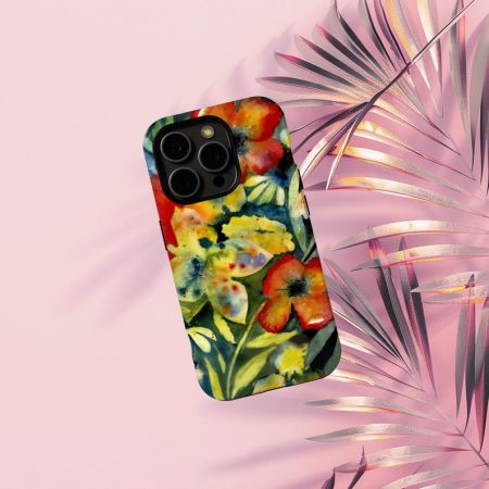 Floral Girly Phone Case, Cute Flower Design, Vintage Chic Accessories, iPhone 16 15 14 13 12 11 Pro Max X XS XR, Floral Tech Gift